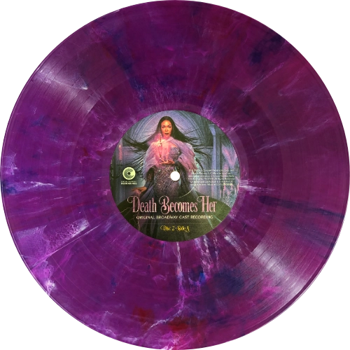 Death Becomes Her Original Broadway Cast pressed on marbled purple 'Andromeda' vinyl side C