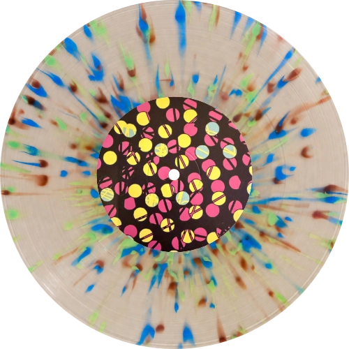 Tera Melos Drugs to the Dear Youth clear vinyl with multi-coloured splatter side B