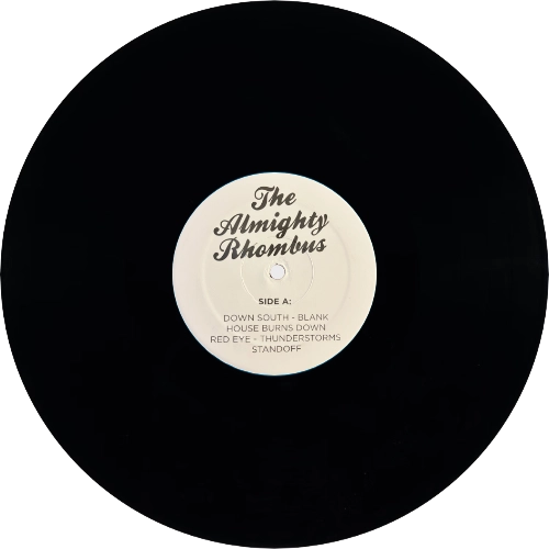 The Almighty Rhombus Lucid Living black vinyl side A